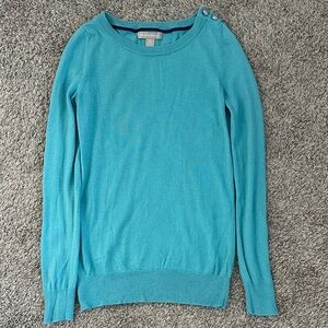 Banana Republic Vibrant Blue Crew Neck Sweater